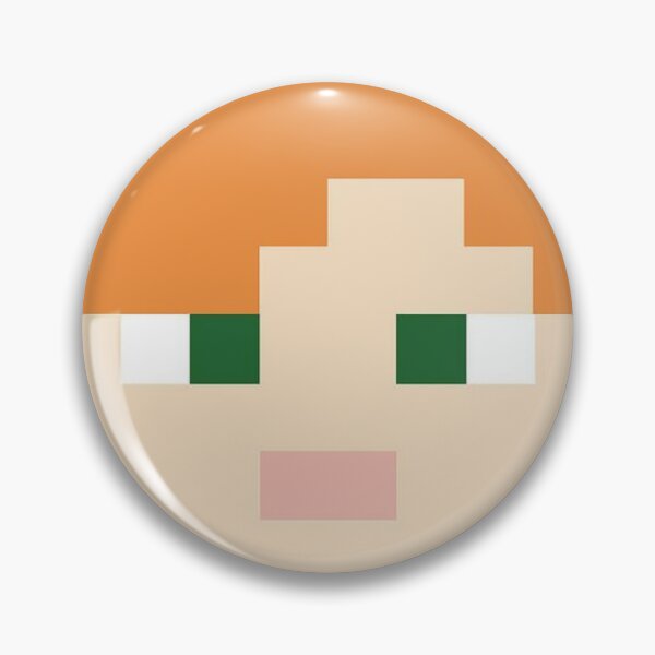 Item preview, Alex's Face: Minecraft Pixel Art designed and sold by RanditGOZ.