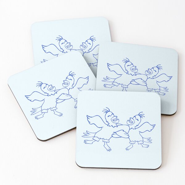 Item preview, 2 ducks dancing circle dance polka party celebrate designed and sold by shirt-o-mat.