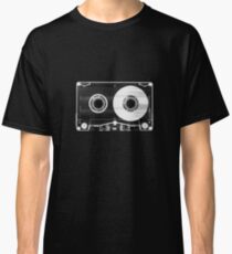 Black and White Retro 80's Cassette - Vintage Eighties Technology Art Print Wall Decor from 1980's Classic T-Shirt