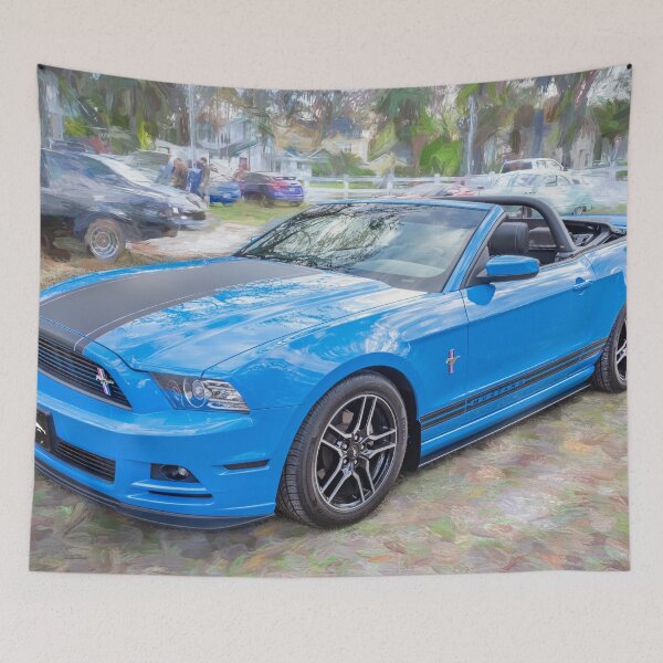 Item preview,  2014 Grabber Blue Ford Mustang Convertible V6 X104 designed and sold by RichFrancoCars.