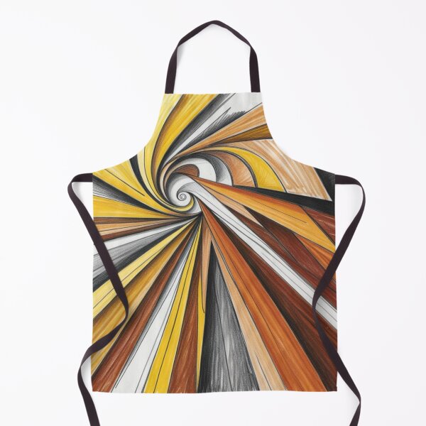 Item preview, Swirled Geometric Spiral in Mustard and Brown Tones designed and sold by Harmonic_Layers.