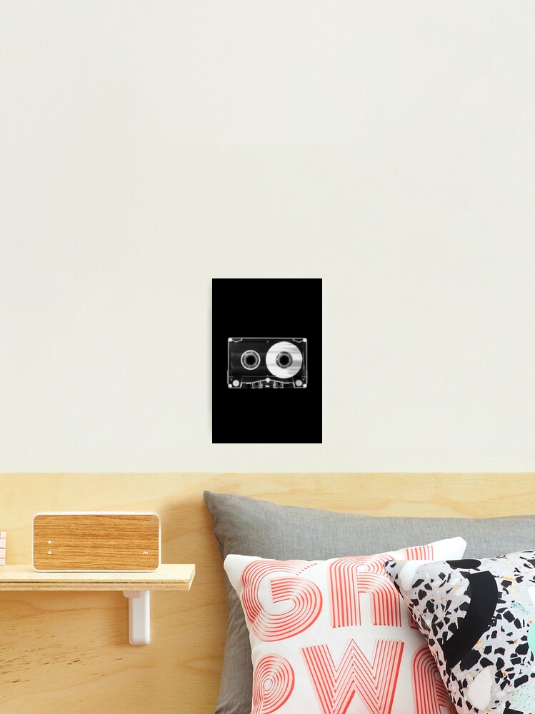 Black And White Retro 80 S Cassette Vintage Eighties Technology Art Print Wall Decor From 1980 S Photographic Print By Motivatedtype Redbubble