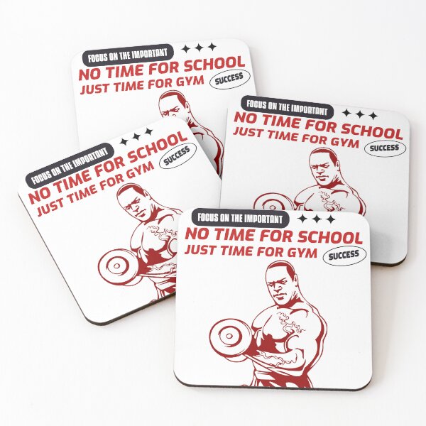 Item preview, No Time For School, Time For Gym – Funny Gym Quote for Students Who Lift designed and sold by Superiors-s.
