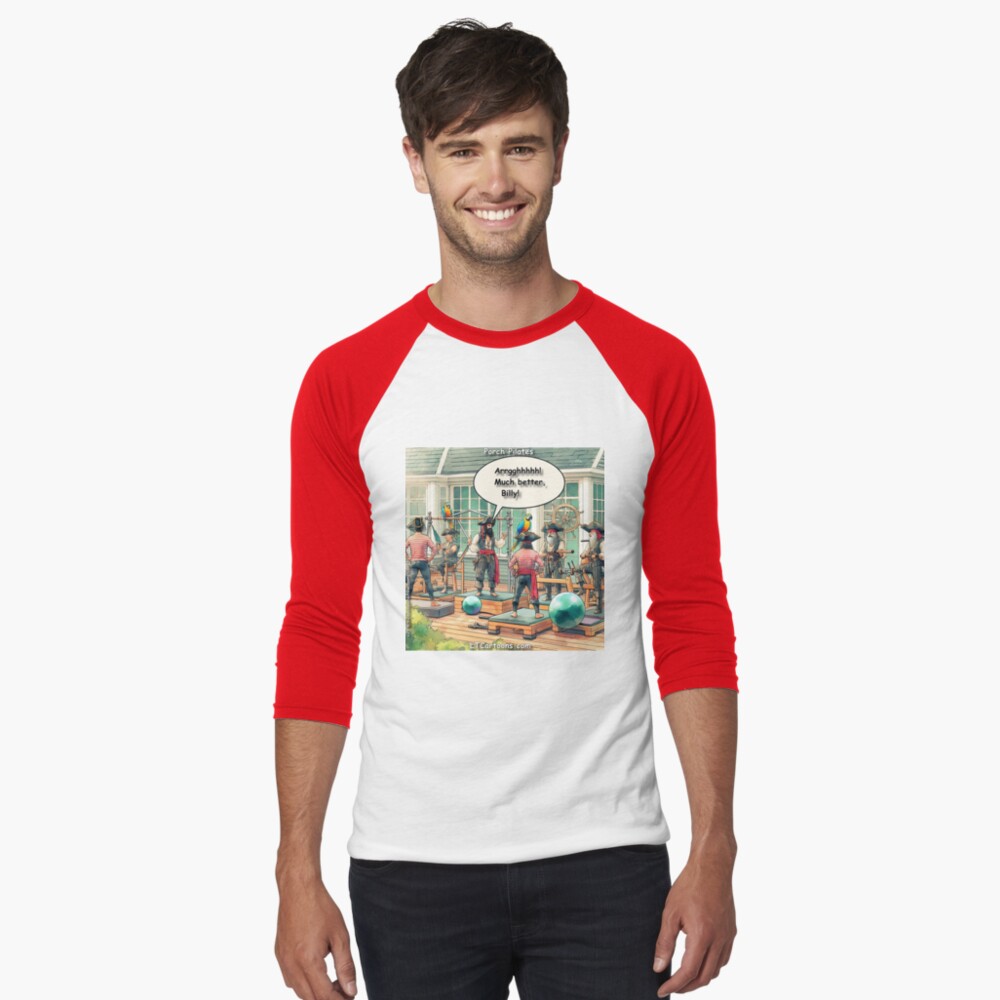 Item preview, Baseball ¾ Sleeve T-Shirt designed and sold by ltcartoons.