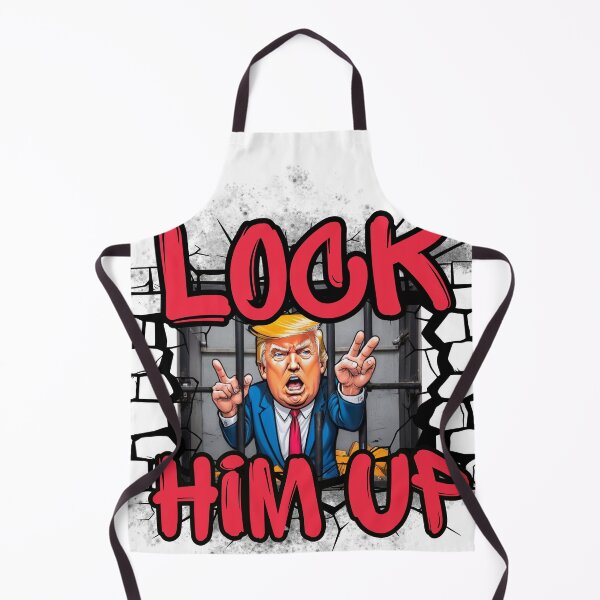 Item preview, FXCK_TRUMP LOCK HIM UP LARGE DESIGN WHITE designed and sold by FXCK-TRUMP-ART.