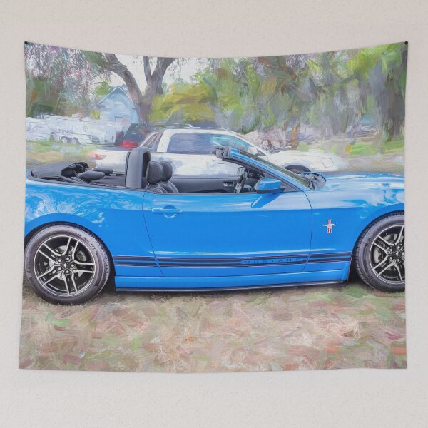 Item preview, 2014 Grabber Blue Ford Mustang Convertible V6 X107 designed and sold by RichFrancoCars.