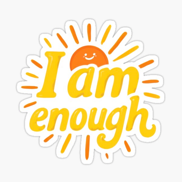 Item preview, I am enough designed and sold by CircaSassy.