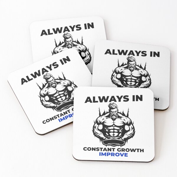 Item preview, Always in Constant Growth – Motivational Fitness Quote for Discipline and Progress designed and sold by Superiors-s.