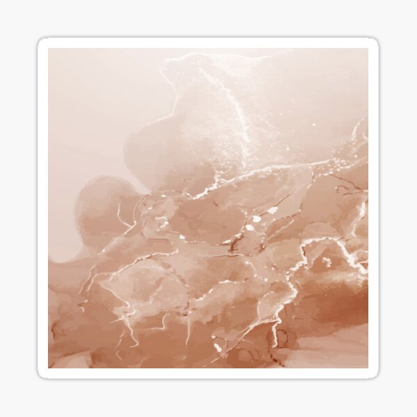 Item preview, Terracotta, Beige and White Abstract Watercolor Art Print By Synplus designed and sold by synplus.