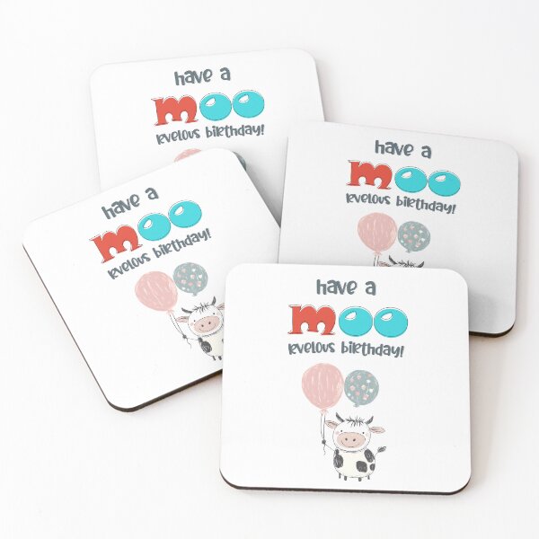 Item preview, Have a MOO-rvelous Birthday! | Udderly Fun Wishes for the Dairy Queen or King designed and sold by FUNqoosh.