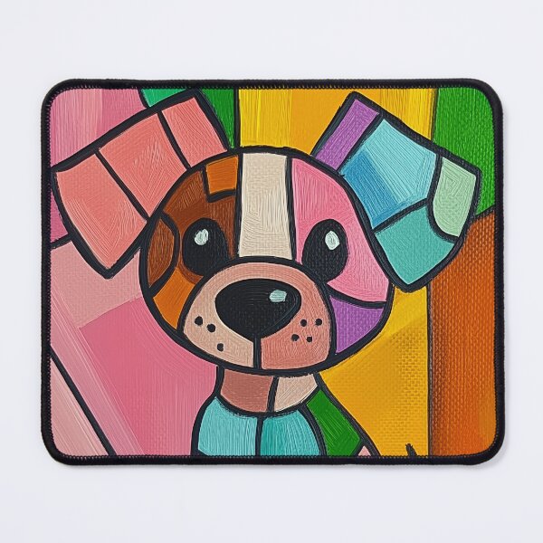 Item preview, Colorful Cute Dog Geometric designed and sold by MasartDesigns.