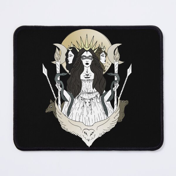Item preview, Hecate - Triple Lunar Goddess designed and sold by witchlingart.