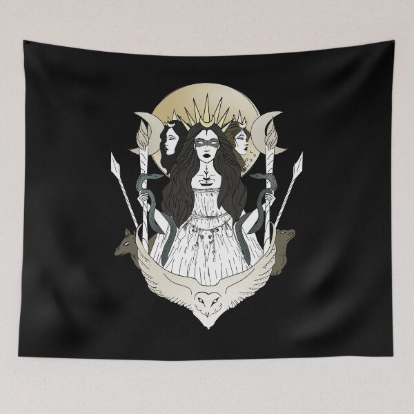 Item preview, Hecate - Triple Lunar Goddess designed and sold by witchlingart.