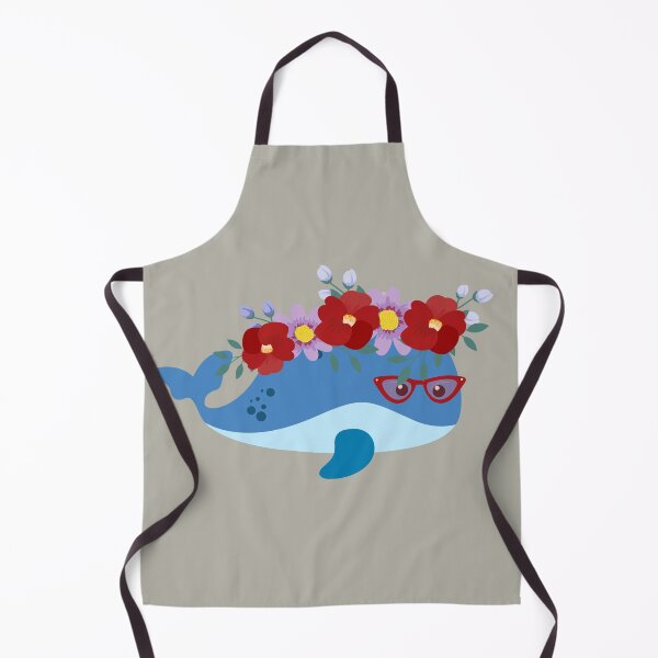 Item preview, Illustration with Whale at Flowers Decoration designed and sold by AlginaPugachova.