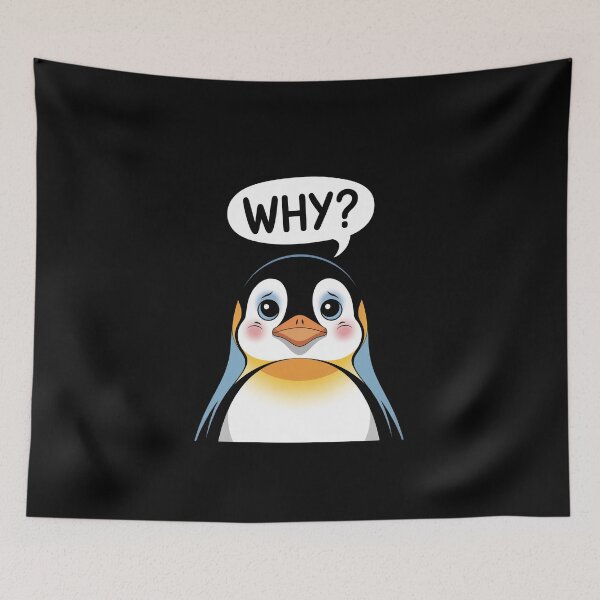 Item preview, penguin why  designed and sold by jkrphoto.