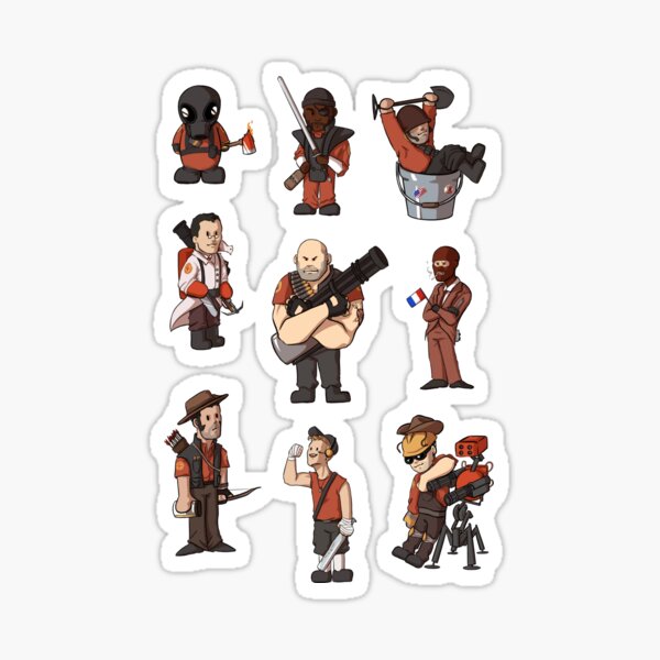 Aperçu de l'œuvre TF2 mercenaires RED TEAM créée et vendue par sin0phodon.