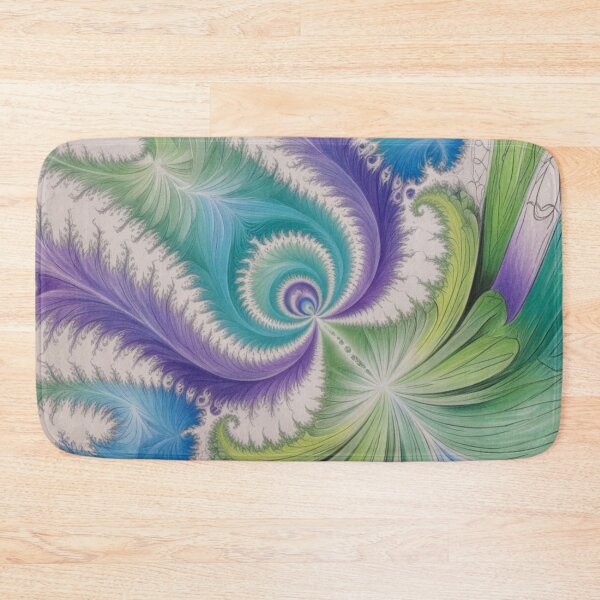 Item preview, Energetic Spiral Burst in Green, Blue, and Violet designed and sold by Harmonic_Layers.