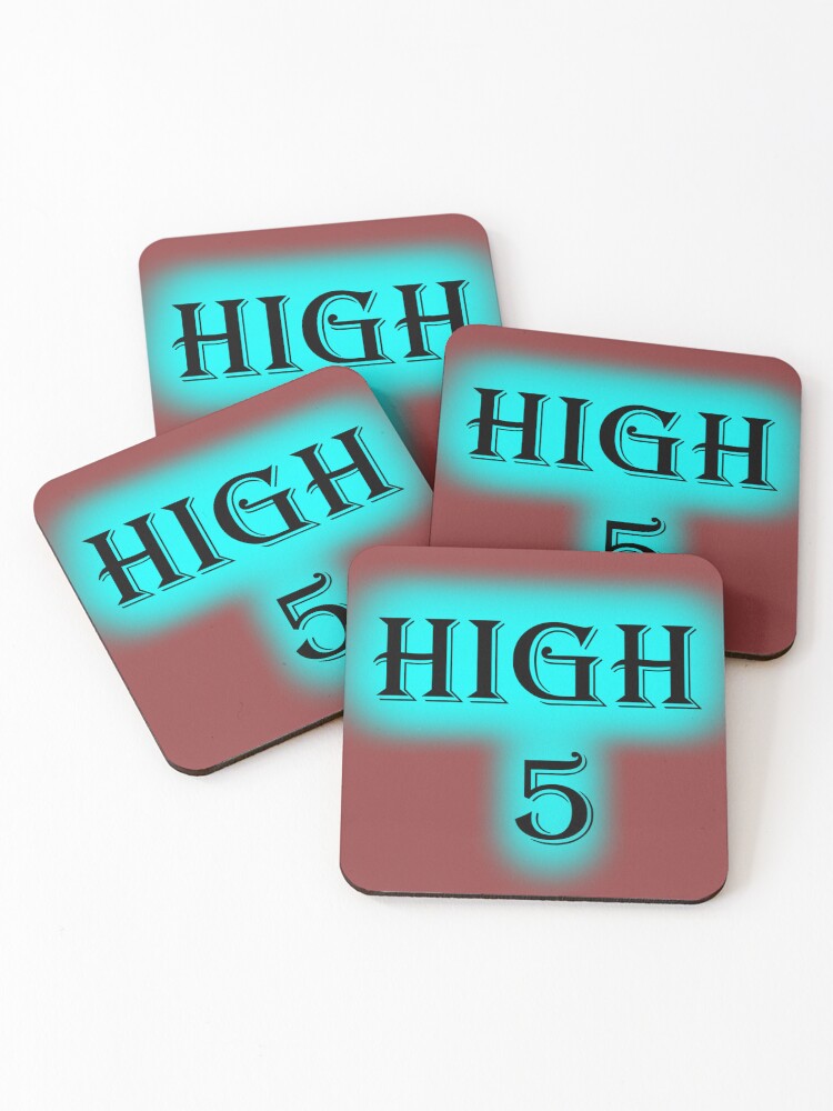 Thumbnail 1 of 5, Coasters (Set of 4), High 5 designed and sold by Seeded.