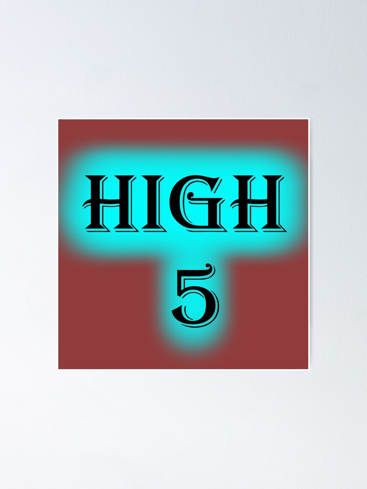Thumbnail 1 of 3, Poster, High 5 designed and sold by Seeded.