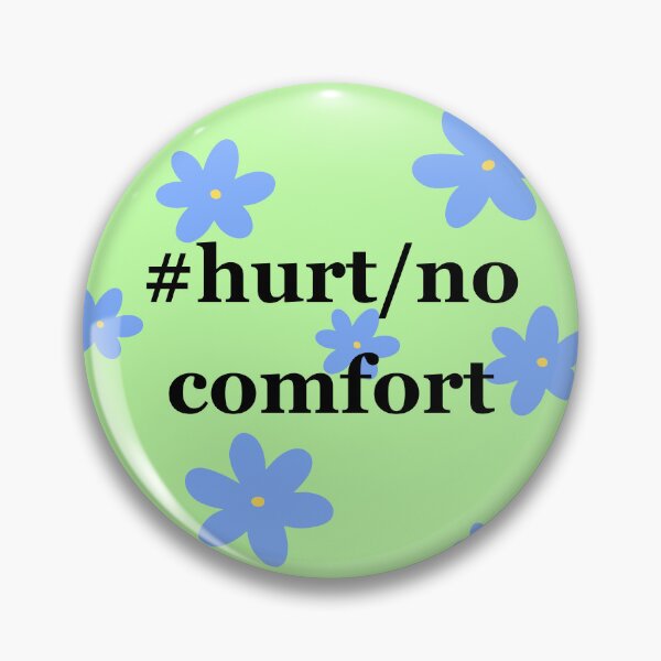 Item preview, hurt/no comfort ao3 tag with flower background designed and sold by spaghettihoops7.