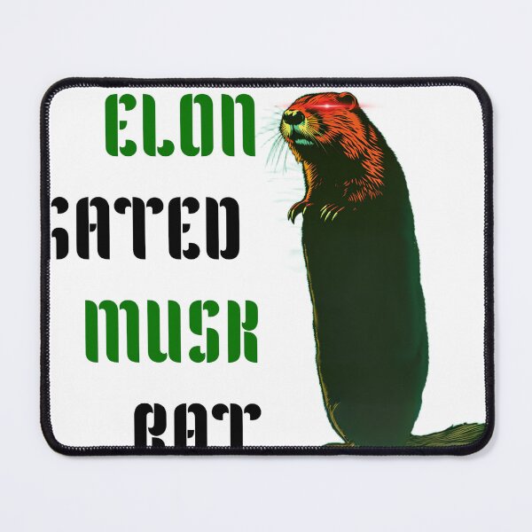 Item preview, Elon Gated Musk Rat designed and sold by crashbubble.