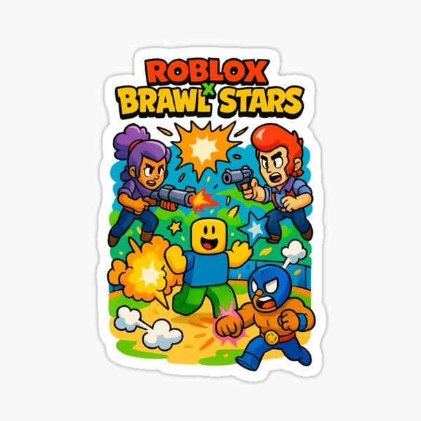 Aperçu de l'œuvre Crossover Roblox x Brawl Stars créée et vendue par QuirkBeasts.