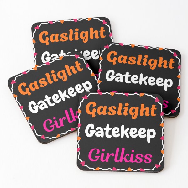 Item preview, Gaslight gatekeep girlkiss, lesbian colours designed and sold by spaghettihoops7.