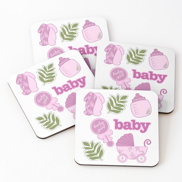 Item preview, Baby shower - pregnancy - newborn baby girl - pink designed and sold by Noodly Doodles.