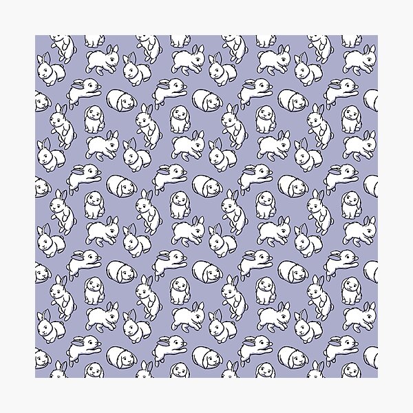 Item preview, Bunny pattern in purple designed and sold by Baepcockart.
