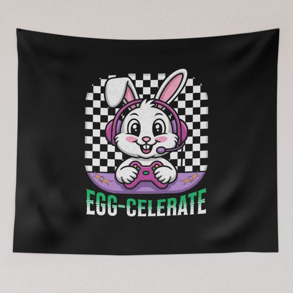Item preview, Eggcelerate Easter Bunny Gaming Gamer Racing Cars designed and sold by CarantinedChaos.