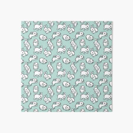 Item preview, Bunny pattern in teal designed and sold by Baepcockart.