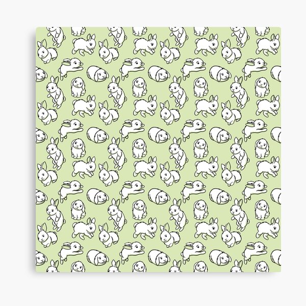 Item preview, Bunny pattern in Green designed and sold by Baepcockart.