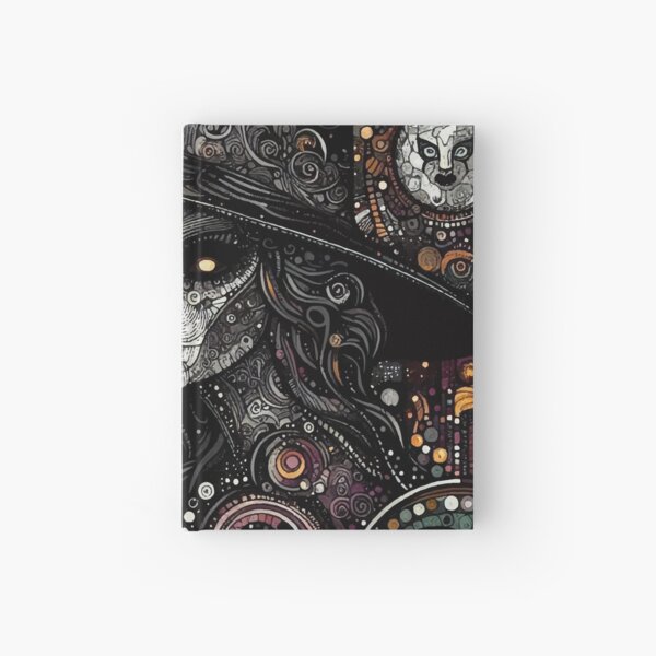 Vista previa del artículo con la obra «Bruja Negra», diseñado y vendido por El Ojo de Lilith.