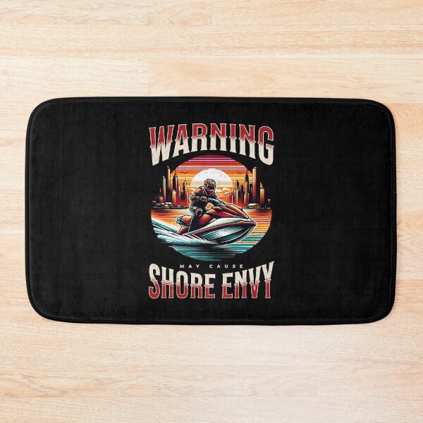Item preview, Warning May Cause Shore Envy Funny Sarcastic Jetski Racing Watercraft Speed Boat designed and sold by CarantinedChaos.