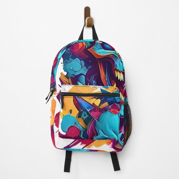 Item preview, Vibrant skull artwork featuring bold colors and musical elements in a creative design designed and sold by Mannaz Creative Shop.