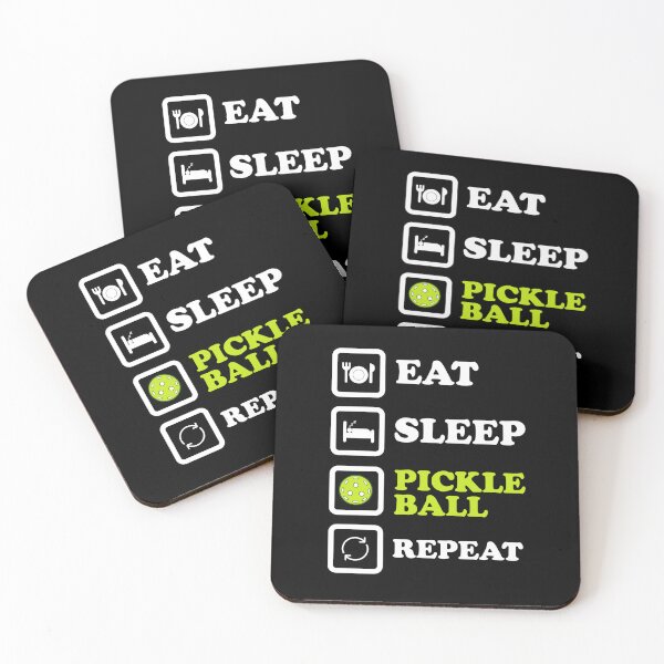 Item preview, Eat Sleep Pickleball Repeat | Funny Silhouette for Pickleball Fans designed and sold by Sunserize Designs.
