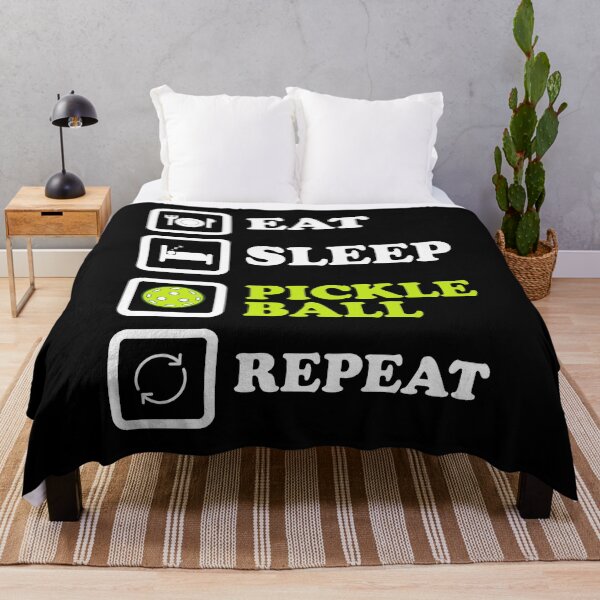 Item preview, Eat Sleep Pickleball Repeat | Funny Silhouette for Pickleball Fans designed and sold by Sunserize Designs.