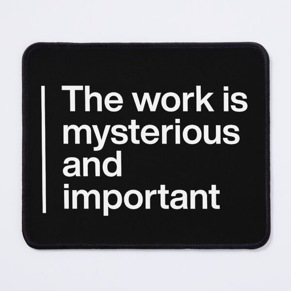 Item preview, The work is mysterious and important (vertical line design) Print on the Back designed and sold by VZCreativeLab.