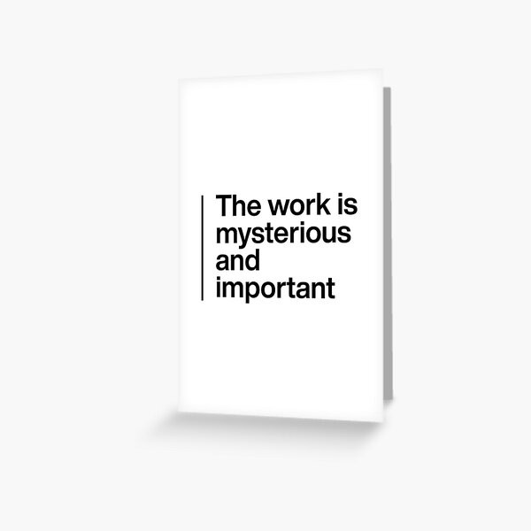 Artikel-Vorschau von Das Werk ist geheimnisvoll und wichtig (vertikales Liniendesign) Druck auf der Rückseite, designt und verkauft von VZCreativeLab.