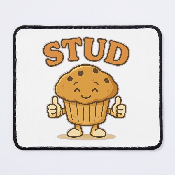 Item preview, Stud Muffin T-Shirt – Funny Cartoon Muffin with Thumbs Up designed and sold by KreativKulture.