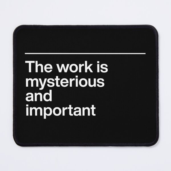 Item preview, The work is mysterious and important (horizontal line design) Print on the Back designed and sold by VZCreativeLab.