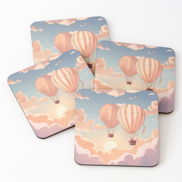 Item preview, air baloons and sunset nursery artwork designed and sold by NatalieOlan.
