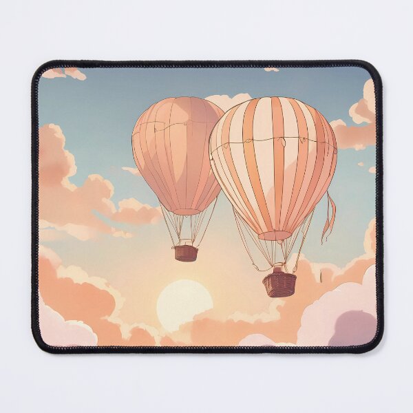 Item preview, air baloons and sunset nursery artwork designed and sold by NatalieOlan.