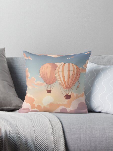 Item preview, air baloons and sunset nursery artwork designed and sold by NatalieOlan.