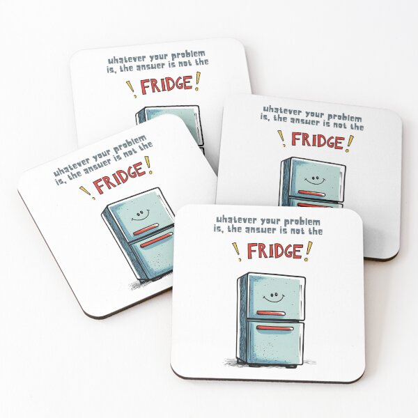 Item preview, Whatever Your Problem Is, the Answer Is Not in the Fridge | Relatable Diet Meme for Serial Snackers designed and sold by FUNqoosh.