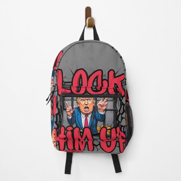 Item preview, FXCK_TRUMP LOCK HIM UP LARGE DESIGN GRAY designed and sold by FXCK-TRUMP-ART.