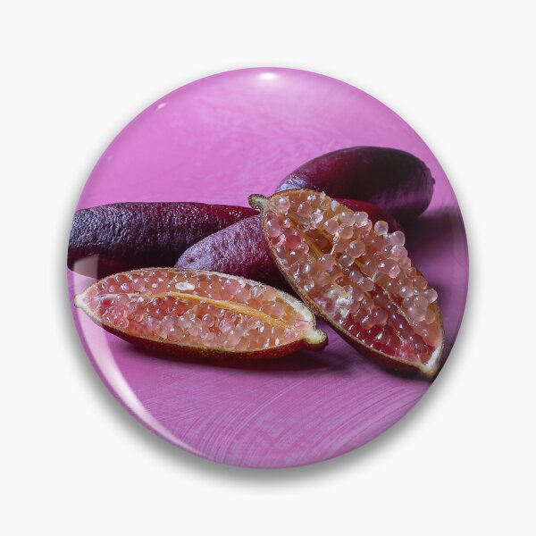Item preview, Pink Finger Limes with details of a seed and caviar designed and sold by peckofpickles.