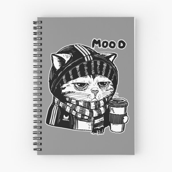 Item preview, Morning Coffee Cat Mood designed and sold by KilkennyCat Art.