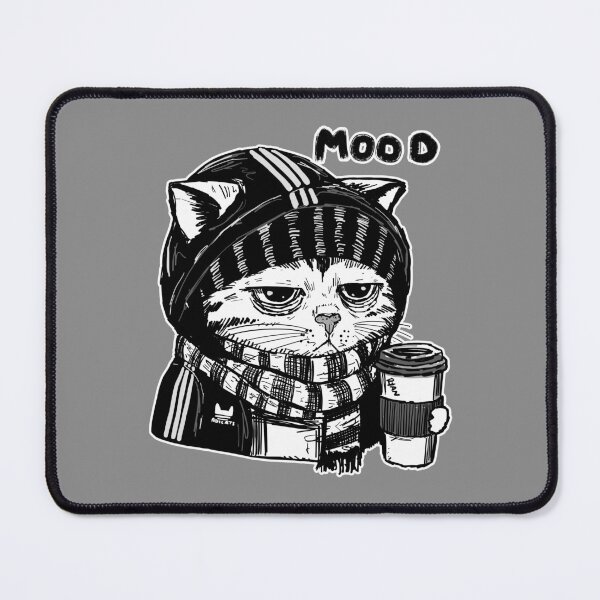 Item preview, Morning Coffee Cat Mood designed and sold by KilkennyCat Art.