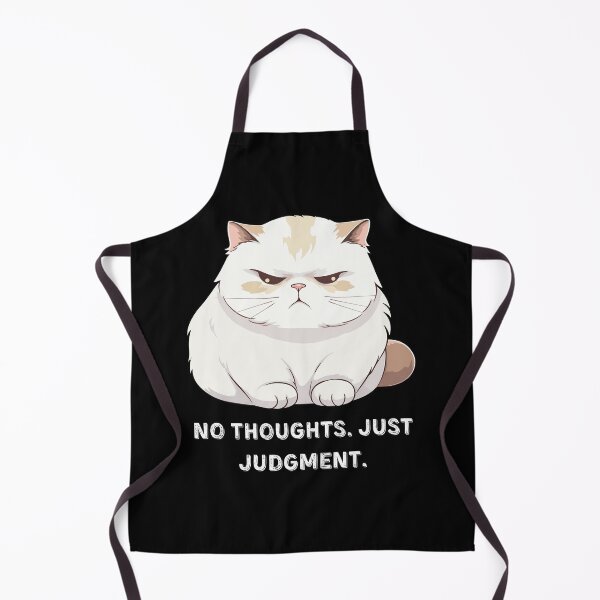 Item preview, No Thoughts Just Judgment Cat designed and sold by PrometheanAppCo.